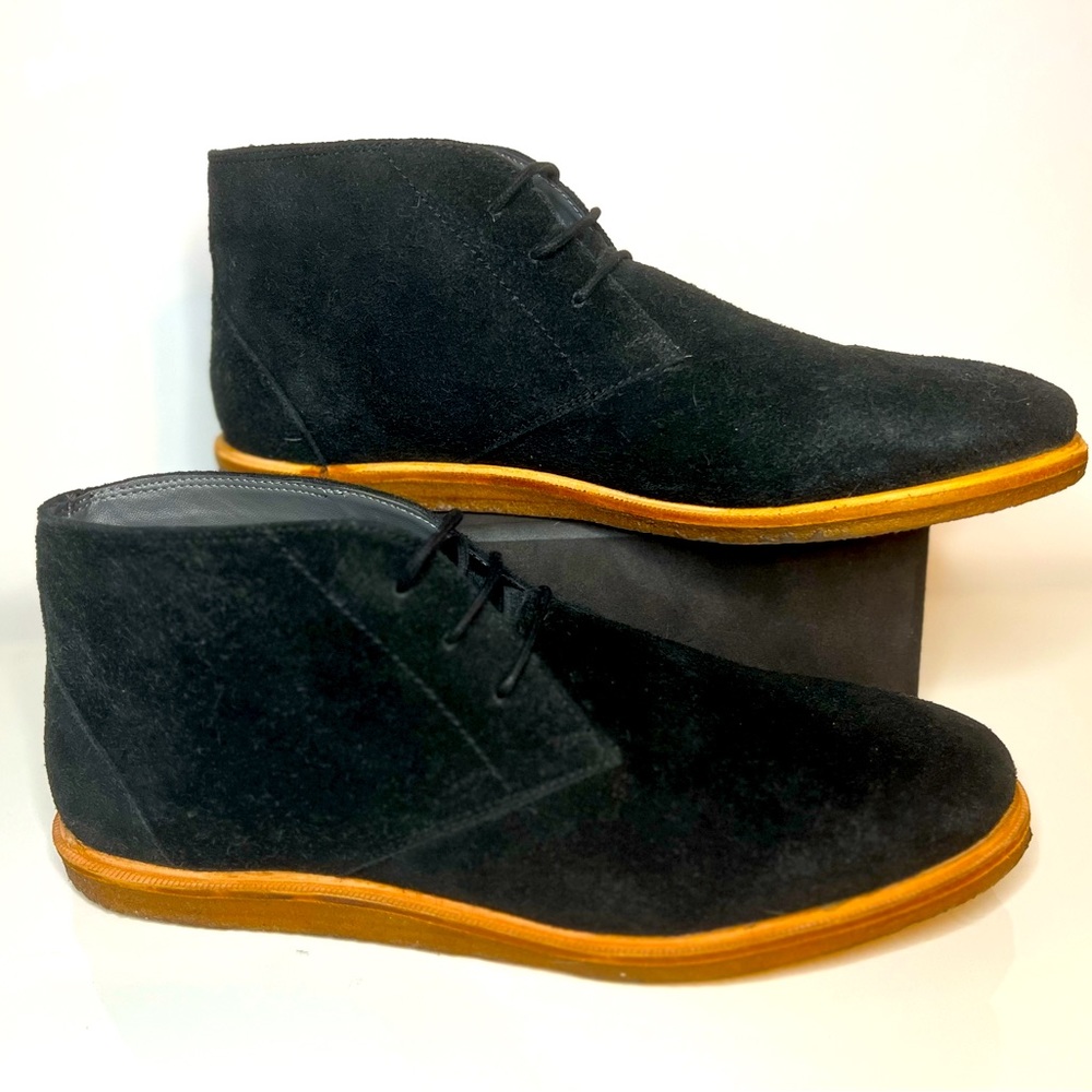 Black Suede ankle Boot 11 Baxter 203 Leather Men’s Shoes Lace Up Chukka